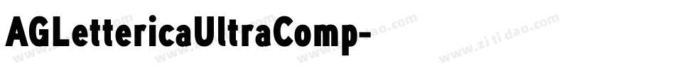 AGLettericaUltraComp字体转换