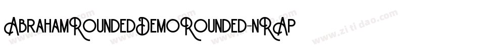 AbrahamRoundedDemoRounded-nRApP字体转换