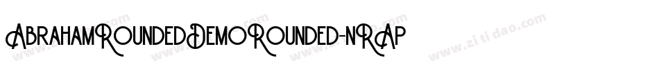 AbrahamRoundedDemoRounded-nRApP字体转换