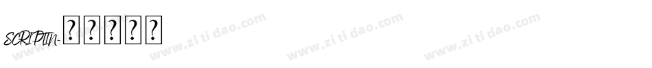 SCRIPTIN字体转换