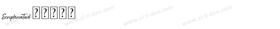 ScripteriaToid字体转换