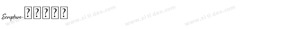 Scripture字体转换