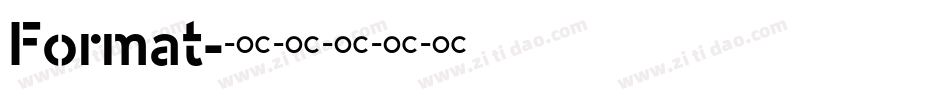 Format字体转换