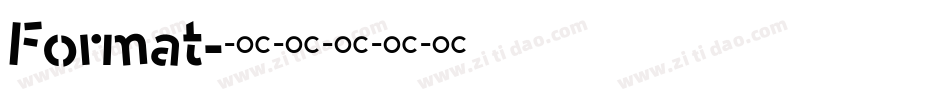 Format字体转换