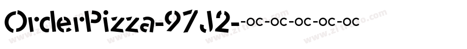 OrderPizza-97J2字体转换