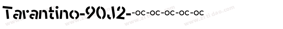 Tarantino-90J2字体转换