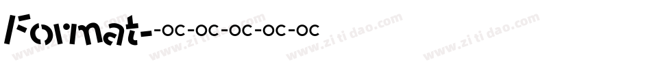 Format字体转换
