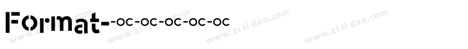 Format字体转换