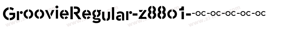 GroovieRegular-z88o1字体转换