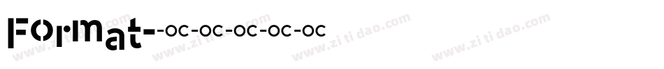 Format字体转换