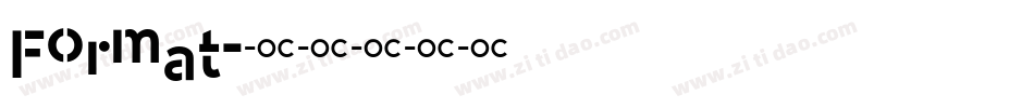 Format字体转换