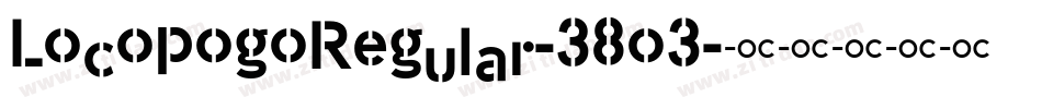 LocopogoRegular-38o3字体转换