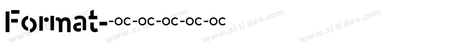 Format字体转换