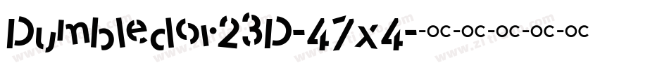 Dumbledor23D-47x4字体转换