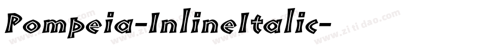 Pompeia-InlineItalic字体转换