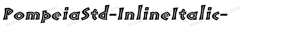 PompeiaStd-InlineItalic字体转换