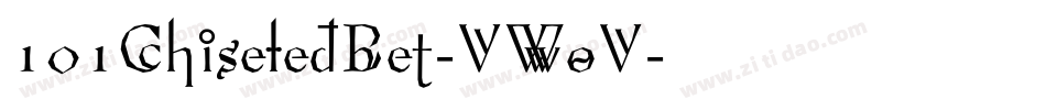 101ChiseledBet-VWoV字体转换
