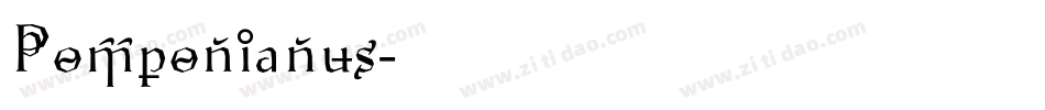 Pomponianus字体转换