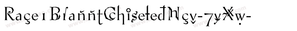 Race1BranntChiseledNcv-7yXw字体转换