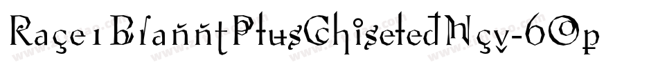 Race1BranntPlusChiseledNcv-6Op1字体转换
