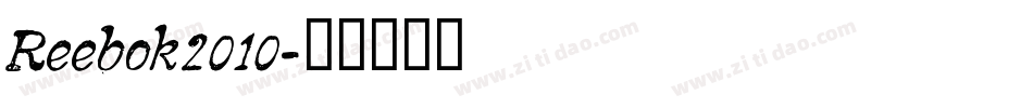 Reebok2010字体转换