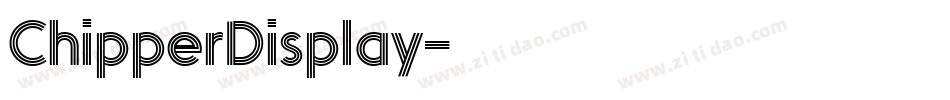 ChipperDisplay字体转换