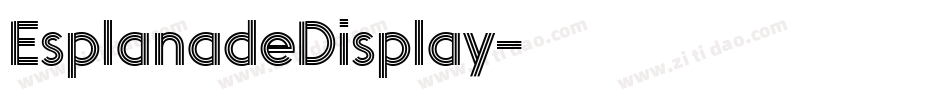 EsplanadeDisplay字体转换