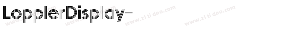 LopplerDisplay字体转换