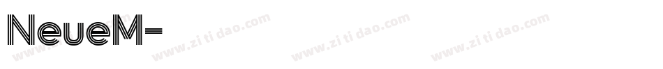 NeueM字体转换
