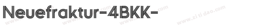 Neuefraktur-4BKK字体转换