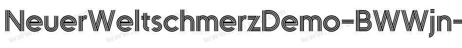 NeuerWeltschmerzDemo-BWWjn字体转换