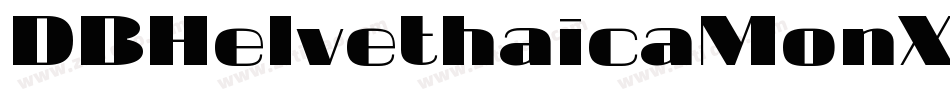 DBHelvethaicaMonX字体转换