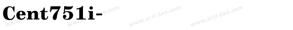 Cent751i字体转换