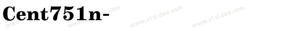 Cent751n字体转换