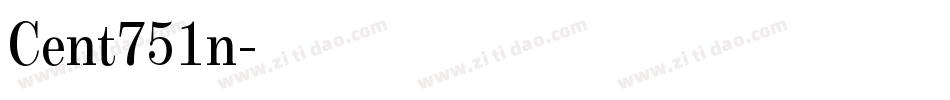 Cent751n字体转换