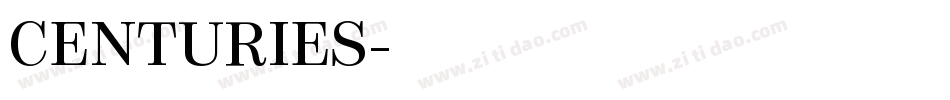 CENTURIES字体转换