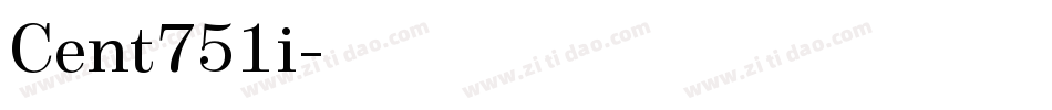Cent751i字体转换