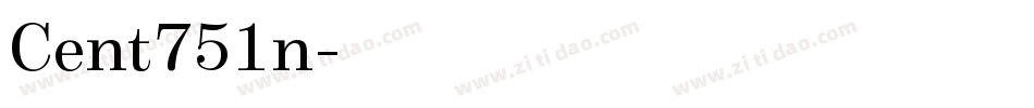 Cent751n字体转换