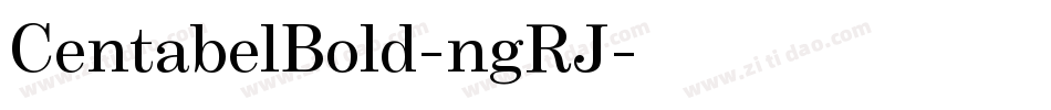 CentabelBold-ngRJ字体转换