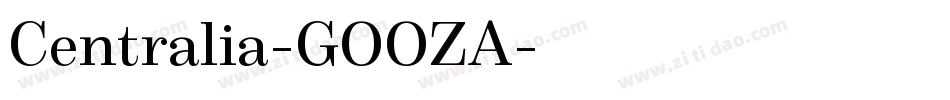 Centralia-GOOZA字体转换