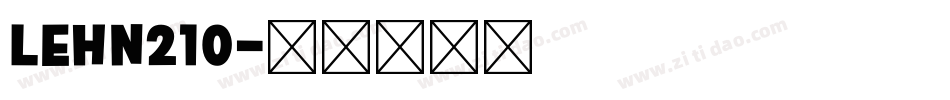 LEHN210字体转换