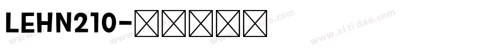 LEHN210字体转换