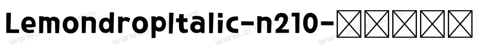 LemondropItalic-n210字体转换