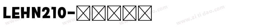 LEHN210字体转换