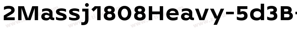 2Massj1808Heavy-5d3B字体转换