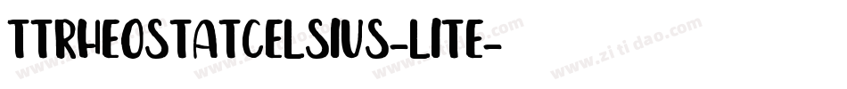 TTRheostatCelsius-Lite字体转换