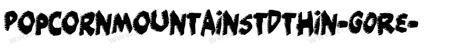 PopcornmountainStdthin-g0RE字体转换