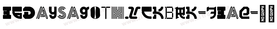 36DaysAgoThickBrk-73aE字体转换