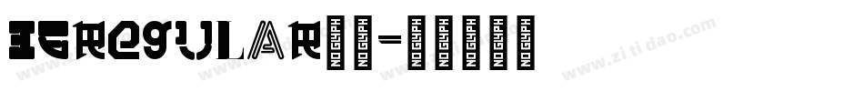36regular字体字体转换