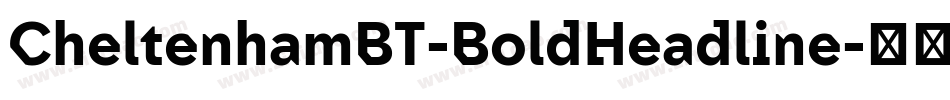 CheltenhamBT-BoldHeadline字体转换